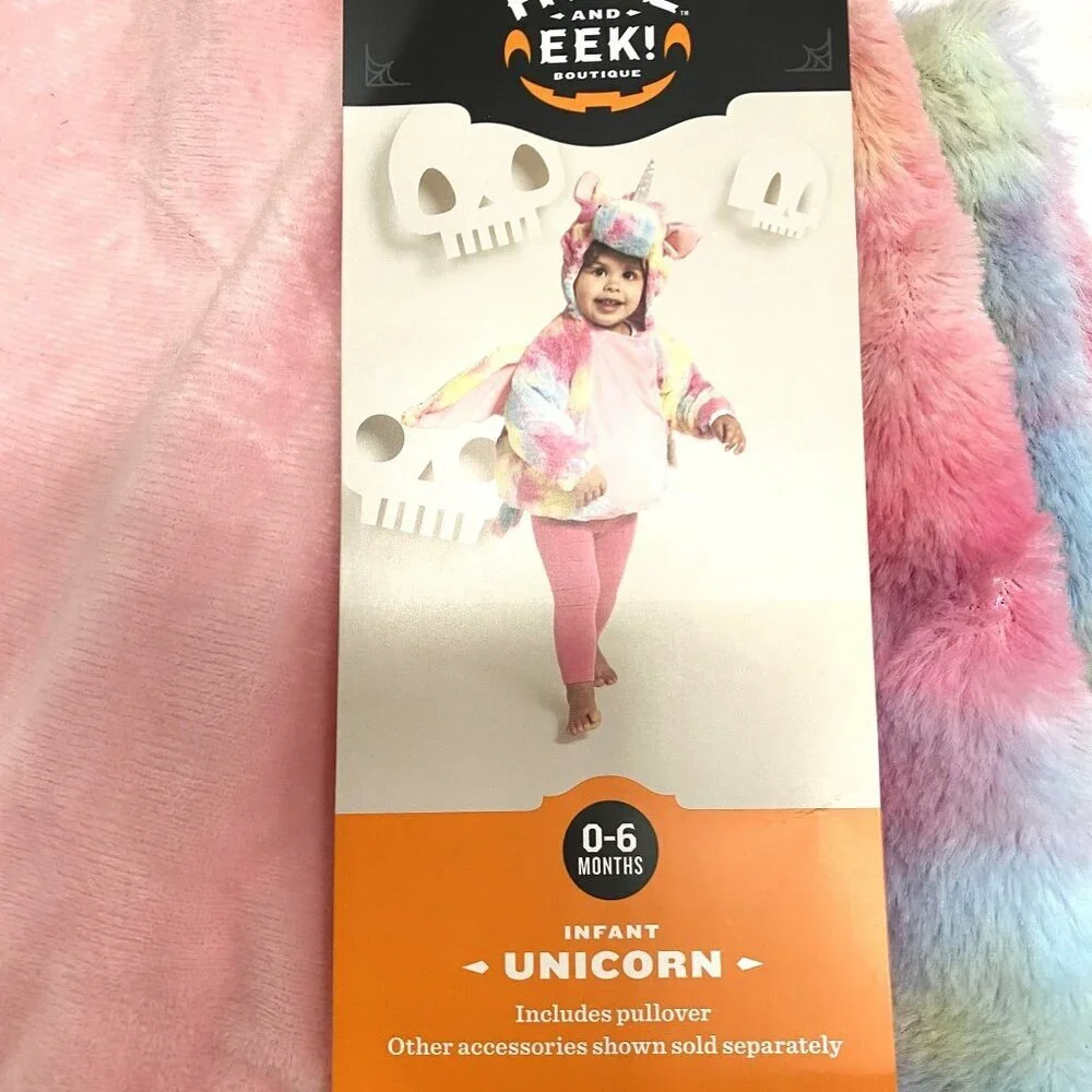 Target Infant Halloween Costume Pullover Top Unicorn 0-6M Hyde & EEK! Boutique™ - Picture 4 of 9